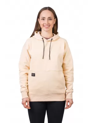 Damen-Sweatshirt HANNAH SANDY HOODY GEBLEICHTER SAND