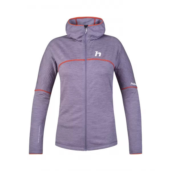  Damen-Sweatshirt HANNAH MEDA HOODY LAVENDELGRAU MEL 
