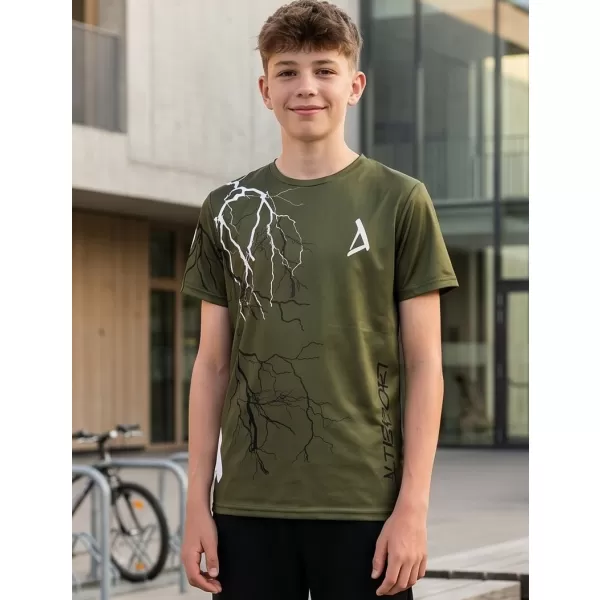 Hochwertiges Funktions-T-Shirt für Kinder ALTISPORT VOJ/ALK004TR01 OLIVE 