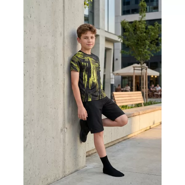  Hochwertiges Funktions-T-Shirt für Kinder ALTISPORT VOJ/ALK010TR01 SCHWARZ/ARMEE 