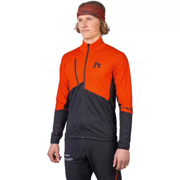 Herren-Sweatshirt HANNAH NIRO WÜRZIGES ORANGE/ANTHRAZITMEL 