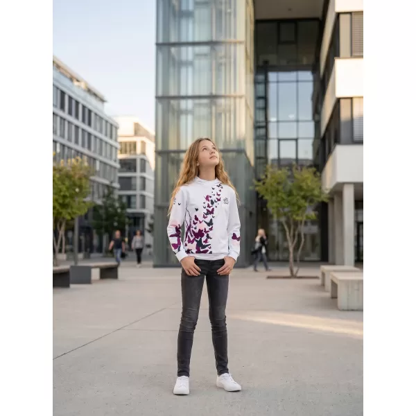  Hochwertiges Funktions-Sweatshirt für Kinder ALTISPORT VOJ/ALK022MI01 WEIß 
