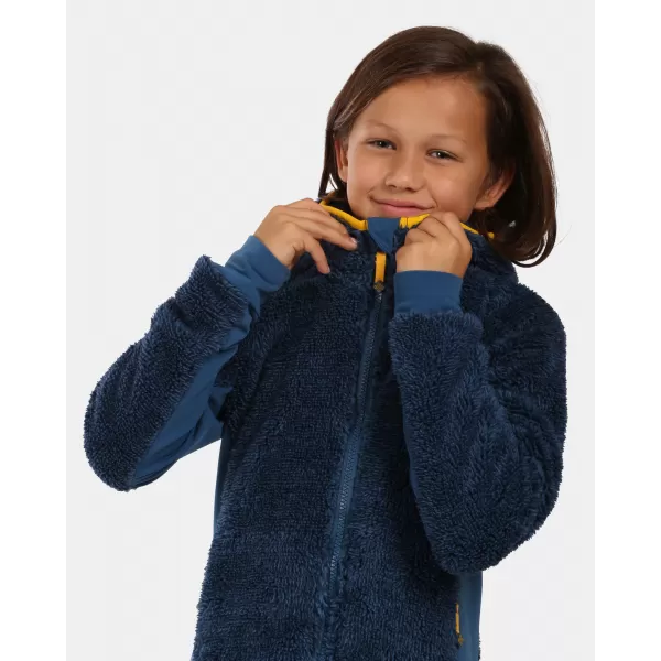  Fleece-Kapuzenpullover für Jungen KILPI NORKA-JB WJ0201KI DUNKELBLAU 