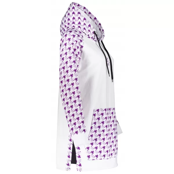  Funktionelles erweitertes Damen-Sweatshirt Premium ALTISPORT VOJ/ALW048MI03 WEIß/LILA 