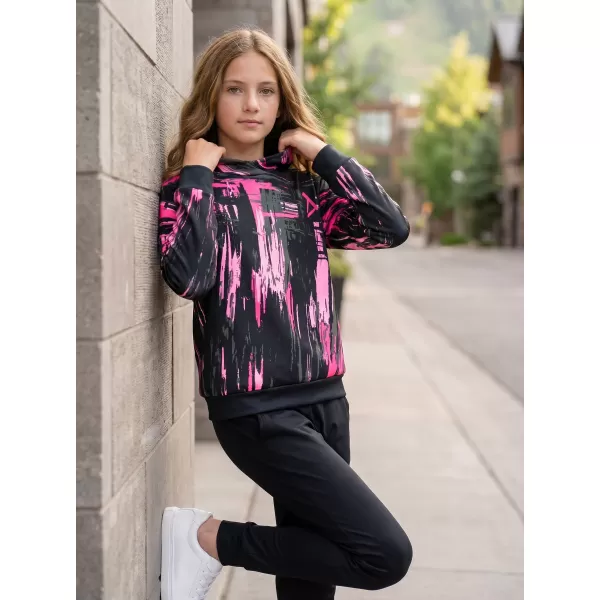  Hochwertiges Funktions-Sweatshirt für Kinder ALTISPORT VOJ/ALK010MI01 SCHWARZ/HELLROSA 