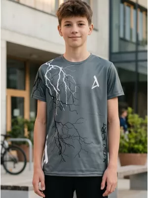 Hochwertiges Funktions-T-Shirt für Kinder ALTISPORT VOJ/ALK004TR01 GRAPHIT
