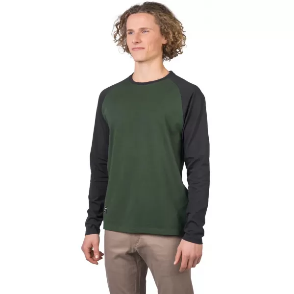  Herren-T-Shirt mit langen Ärmeln HANNAH ROKET GRÜN/ANTHRAZIT-KOMBINATION 