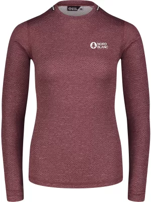 Thermo-T-Shirt für Damen NORDBLANC TEMPERATURE NBBLM7981 BURGUND