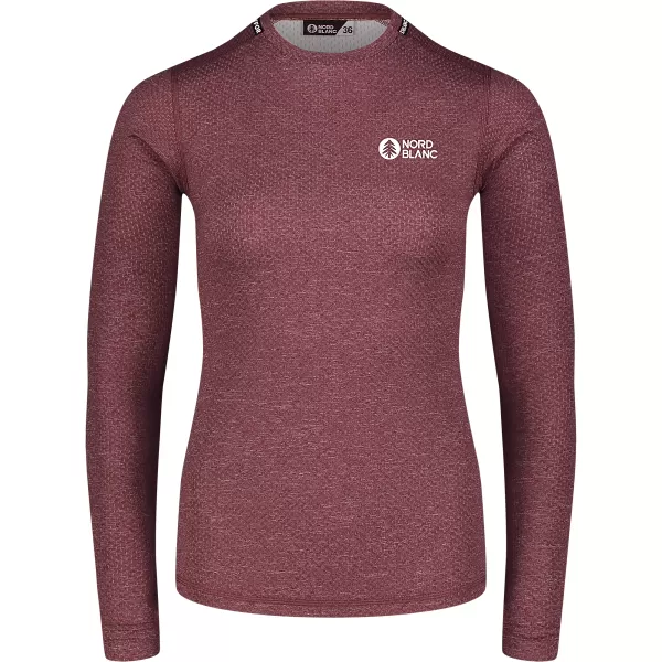  Thermo-T-Shirt für Damen NORDBLANC TEMPERATURE NBBLM7981 BURGUND 
