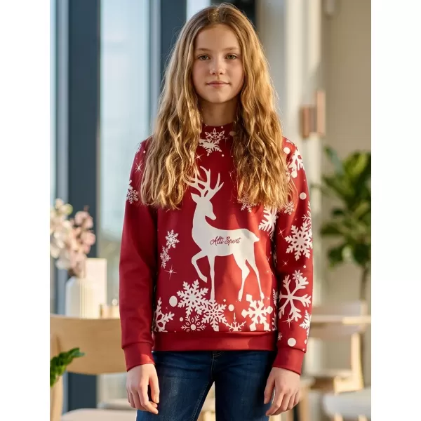  Hochwertiges Funktions-Sweatshirt für Kinder ALTISPORT VOJ/ALKVN5MI01 ROT 