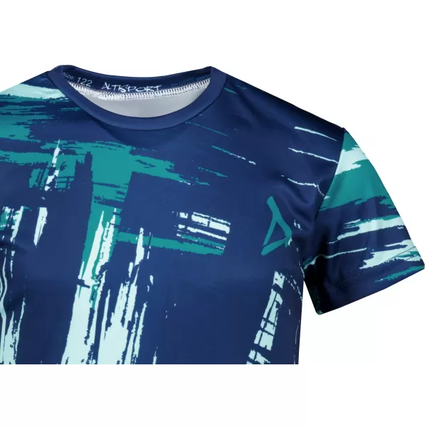  Hochwertiges Funktions-T-Shirt für Kinder ALTISPORT VOJ/ALK010TR01 KEROSIN/BLAU 