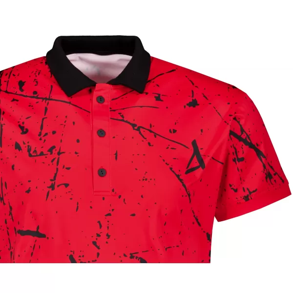  Herren-Funktions-T-Shirt mit Premium-Kragen ALTISPORT VOJ/ALM034TR05 ROT 