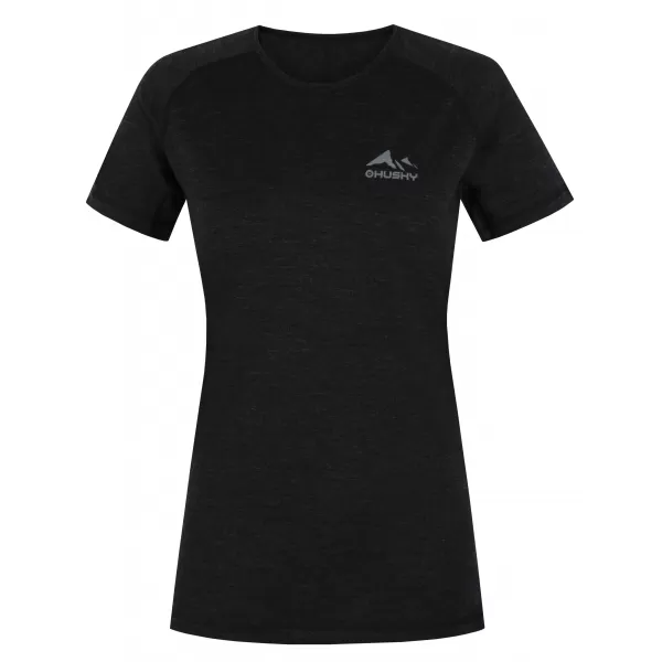  Thermo-T-Shirt für Damen HUSKY MERSA L SCHWARZ 