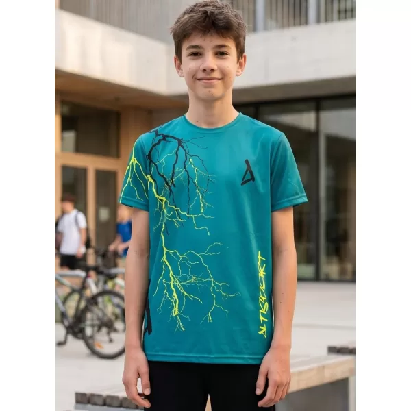  Hochwertiges Funktions-T-Shirt für Kinder ALTISPORT VOJ/ALK004TR01 KEROSIN/GELB 