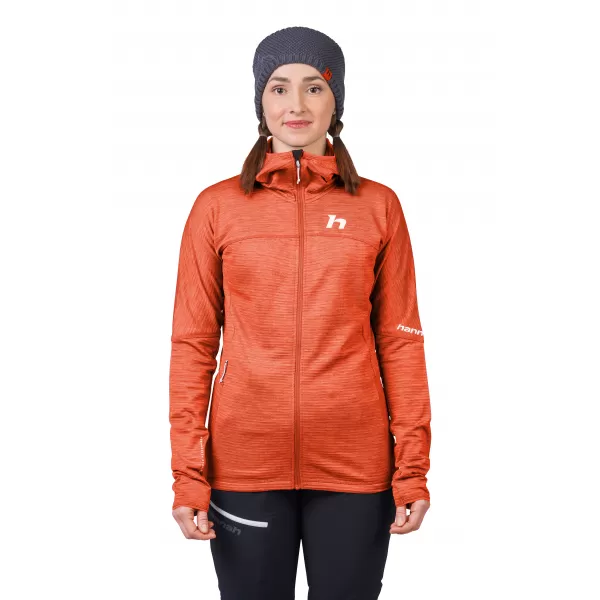 Damen-Sweatshirt HANNAH MEDA HOODY WÜRZIGE ORANGENMELISSE 