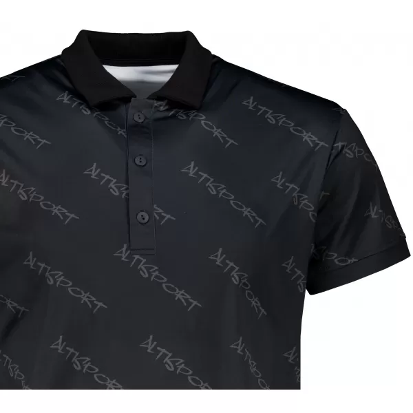  Herren-Funktions-T-Shirt mit Premium-Kragen ALTISPORT VOJ/ALM050TR05 SCHWARZ 