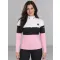 Frauenfunktionaler Thermo -Sweatshirt Premium ALTISPORT VOJ/ALW051TER03 WEIß -PINK