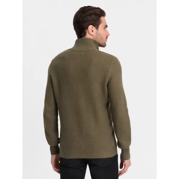  Herrenpullover OMBRE OM-SWZS-0105 OLIVE 
