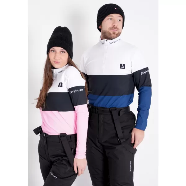  Funktionelle Thermo -Sweatshirt -Premium von Männern ALTISPORT VOJ/ALM051TER03 WEIß -BLAU 