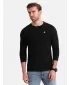 Herren t -Shirt mit einem langen Ärmel OMBRE OM-LSCL-0102 SCHWARZ