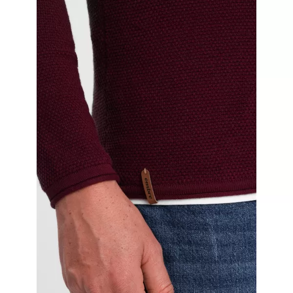  Herrenpullover OMBRE OM-SWSW-0103 KASTANIENBRAUN 