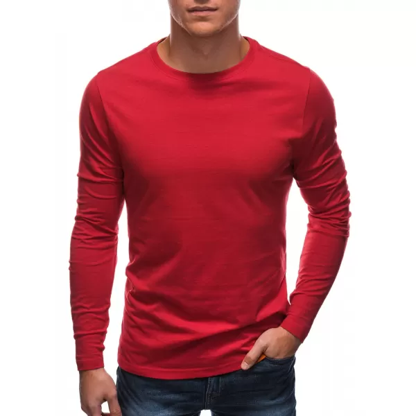  Herren t -Shirt mit einem langen Ärmel EDOTI EM-LSBL-0103 ROT 