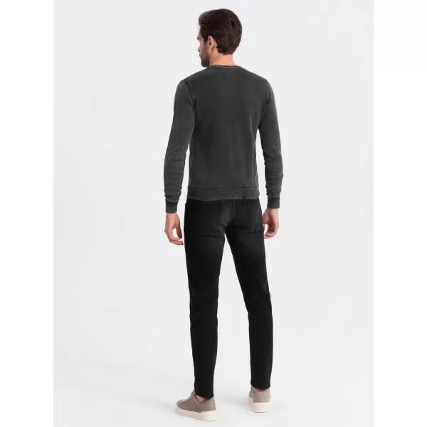  Herrenpullover OMBRE OM-SWOS-0108 SCHWARZ 
