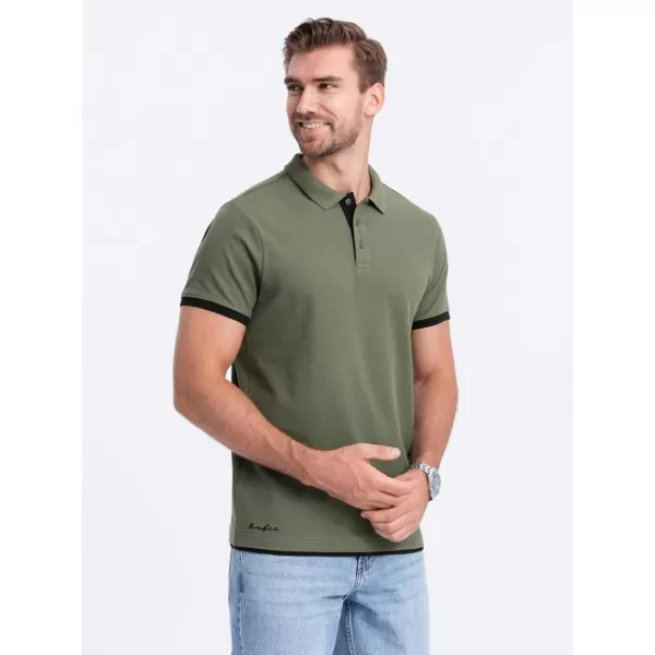  Hemd OMBRE OM-POSS-0113 OLIVE 