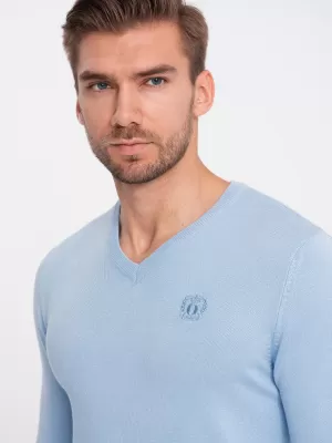 Herrenpullover OMBRE OM-SWBS-0107 HELLBLAU