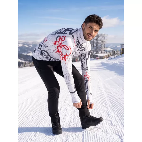  Funktionelle Thermo -Sweatshirt -Premium von Männern ALTISPORT VOJ/ALM054TER03 GRAU -RED 