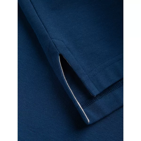  Herren t -Shirt mit einem Kragen OMBRE S1374 DUNKELBLAU 