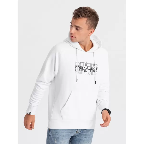  Herren -Sweatshirt OMBRE OM-SSPS-0153 WEIß 
