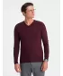 Herrenpullover OMBRE OM-SWBS-0107 KASTANIENBRAUN