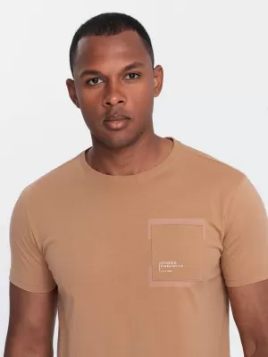 Hemd OMBRE OM-TSPT-0154 HELLBRAUN