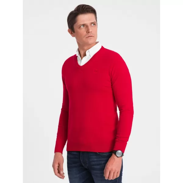  Herrenpullover OMBRE OM-SWSW-0102 ROT 