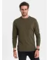 Herren t -Shirt mit einem langen Ärmel OMBRE OM-LSBL-0106 DUNKLE OLIVE