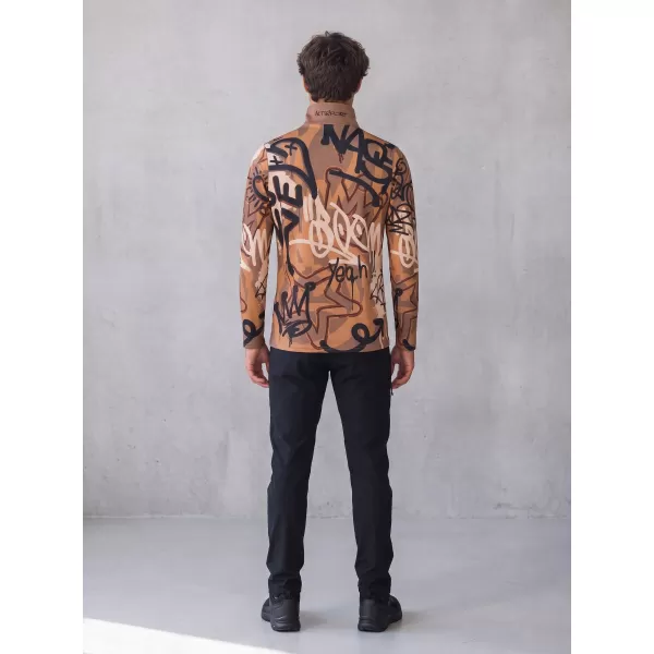  Funktionelle Thermo -Sweatshirt -Premium von Männern ALTISPORT VOJ/ALM054TER03 BRAUN 