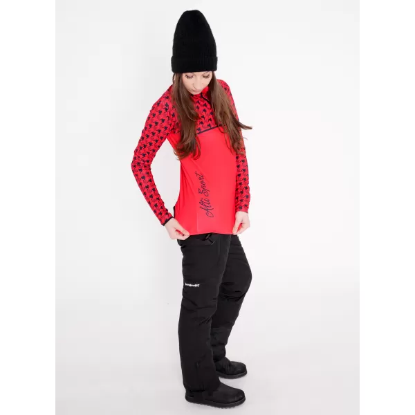  Frauenfunktionaler Thermo -Sweatshirt Premium ALTISPORT VOJ/ALW048TER03 ROT 