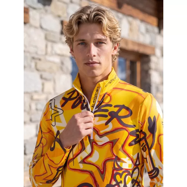  Funktionelle Thermo -Sweatshirt -Premium von Männern ALTISPORT VOJ/ALM054TER03 BERNSTEIN 