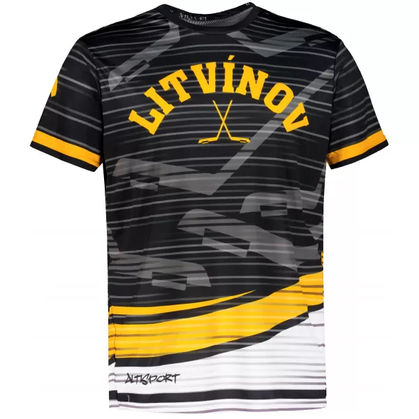  Funktionelles Premium-T-Shirt für Herren ALTISPORT VOJ/ALM046TR01 SCHWARZ 