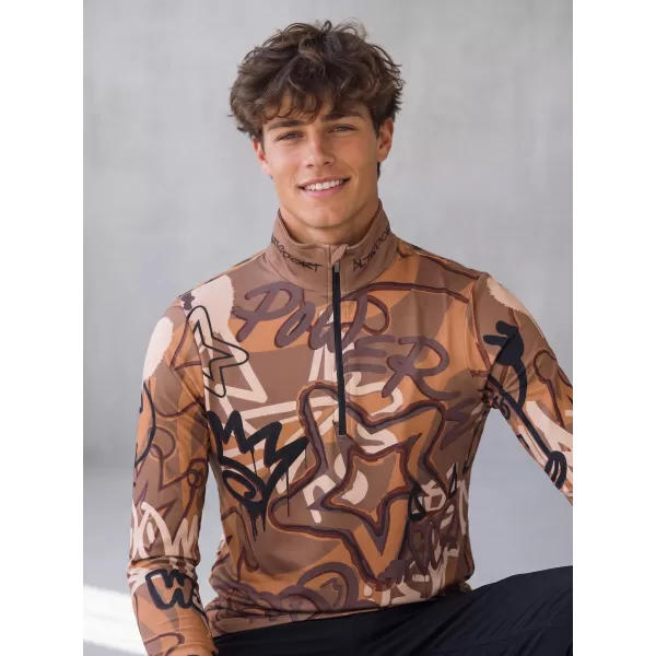 Funktionelle Thermo -Sweatshirt -Premium von Männern ALTISPORT VOJ/ALM054TER03 BRAUN 