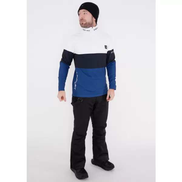  Funktionelle Thermo -Sweatshirt -Premium von Männern ALTISPORT VOJ/ALM051TER03 WEIß -BLAU 