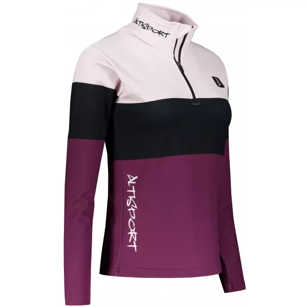 Frauenfunktionaler Thermo -Sweatshirt Premium ALTISPORT VOJ/ALW051TER03 BURGUND 