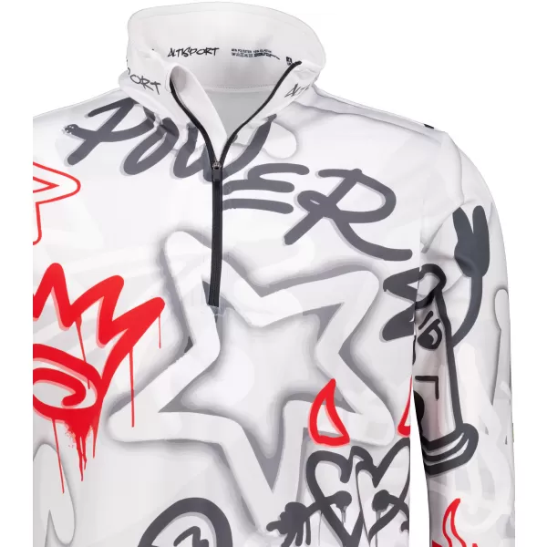  Funktionelle Thermo -Sweatshirt -Premium von Männern ALTISPORT VOJ/ALM054TER03 GRAU -RED 