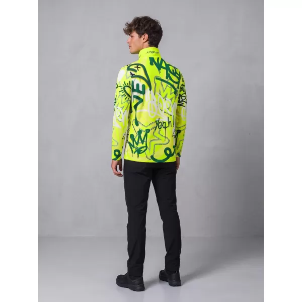  Funktionelle Thermo -Sweatshirt -Premium von Männern ALTISPORT VOJ/ALM054TER03 FLUO 