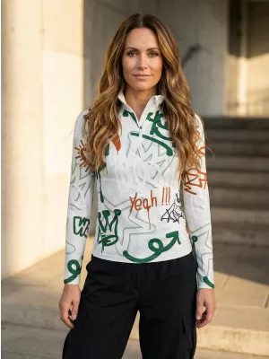 Frauenfunktionaler Thermo -Sweatshirt Premium ALTISPORT VOJ/ALW054TER03 GRÜN -BROWN