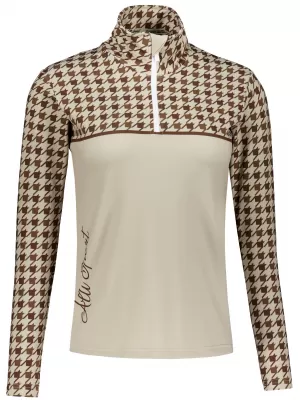 Frauenfunktionaler Thermo -Sweatshirt Premium ALTISPORT VOJ/ALW048TER03 BRAUN