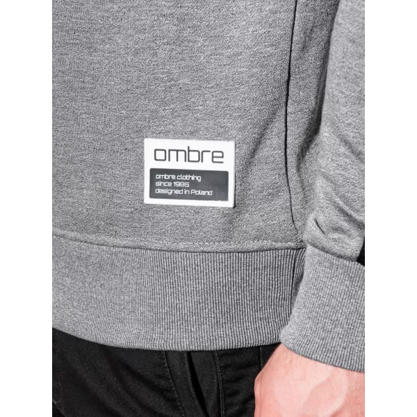  Herren -Sweatshirt OMBRE OM-SSNZ-22FW-010 GRAU 