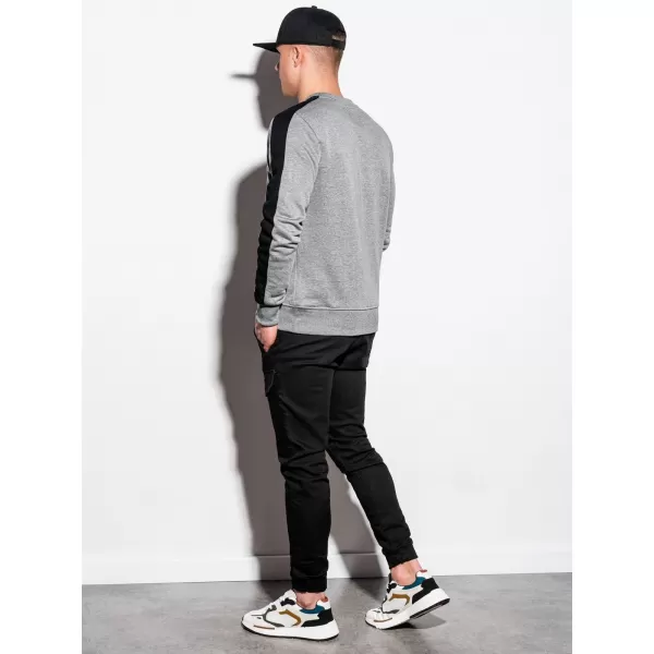  Herren -Sweatshirt OMBRE OM-SSNZ-22FW-010 GRAU 