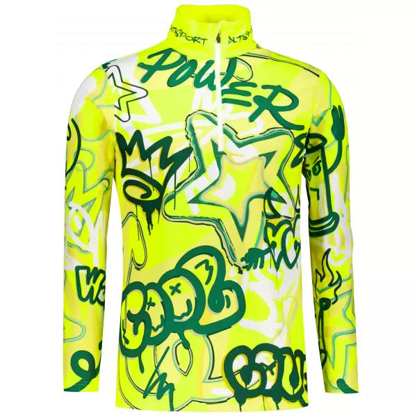 Funktionelle Thermo -Sweatshirt -Premium von Männern ALTISPORT VOJ/ALM054TER03 FLUO 